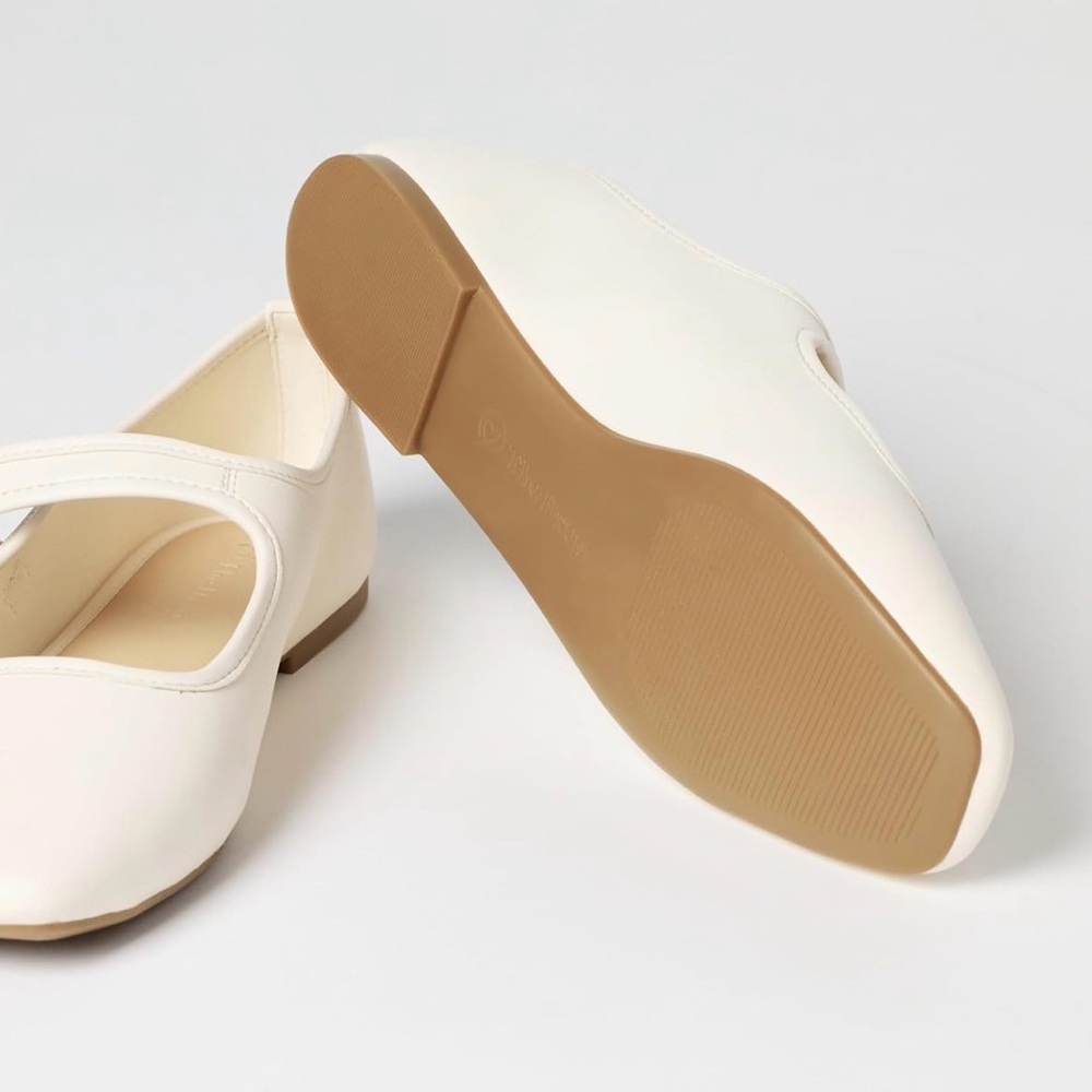 The Drop Women’s Levina Flats Ballet Shoes Sz 6 NWT Square Toe Light Pink